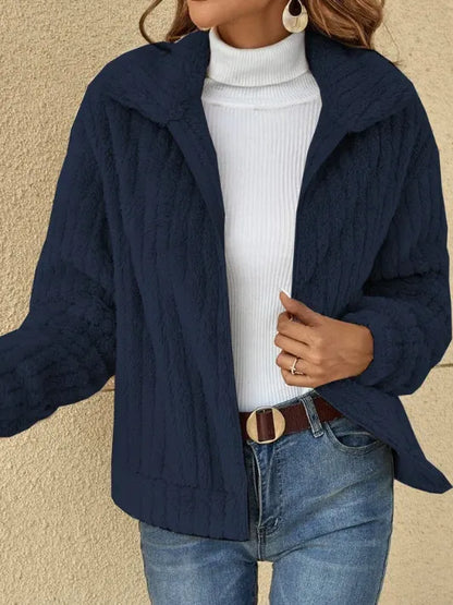Damenjacke Modern Design Polyester für Herbst und Winter-3