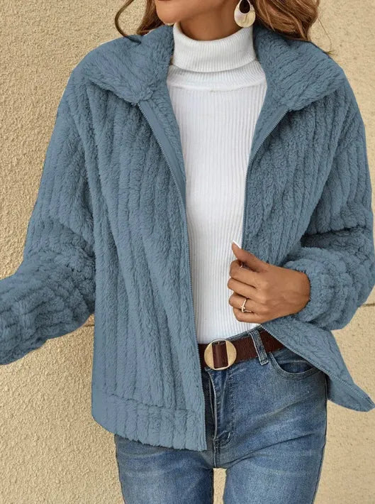 Variant image for Damenjacke Modern Design Polyester für Herbst und Winter-13
