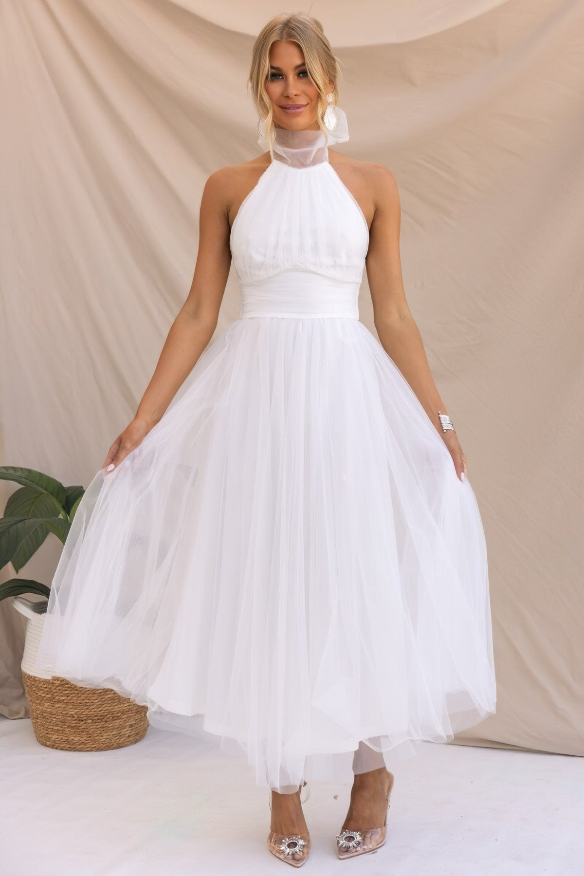 Variant image for Damen Ärmelloses Festkleid Elegantes Design Weiches Material-13