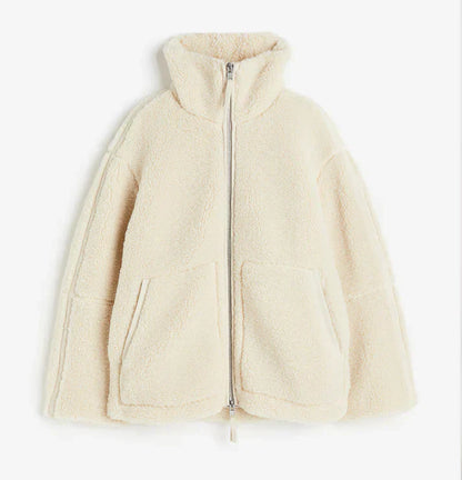 Damenjacke Elegant Fleece Stilvolle Winterjacke-1