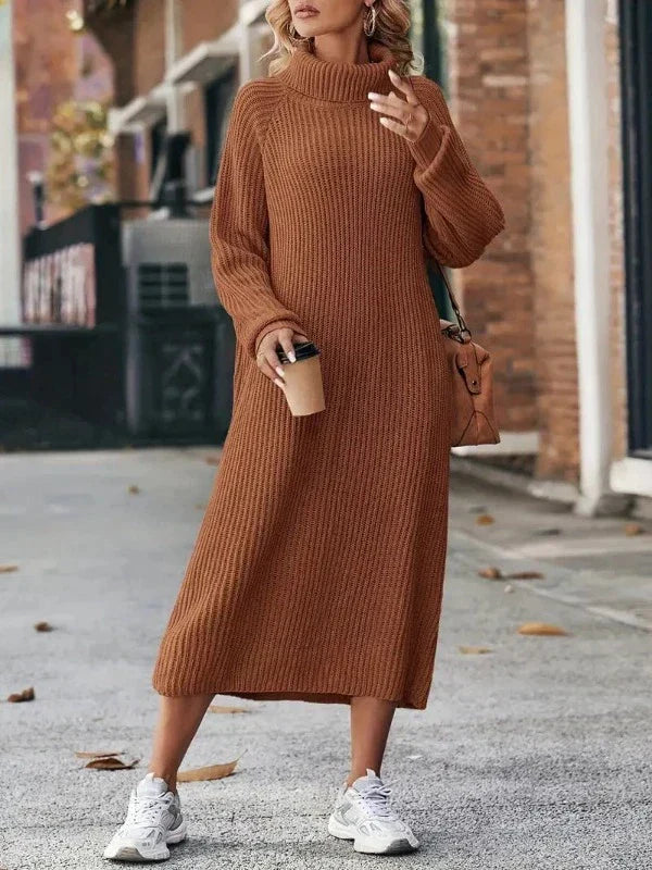 Oversize-Strickkleid für Damen aus hochwertiger Acrylmischung – bequemer und zeitloser Stil 3