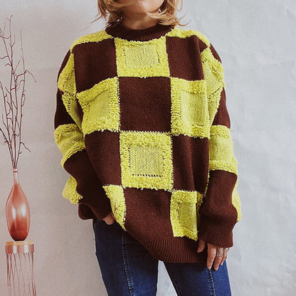 Variant image for Herren-Pullover, langärmelig, Patchwork, Baumwolle und Polyester-9