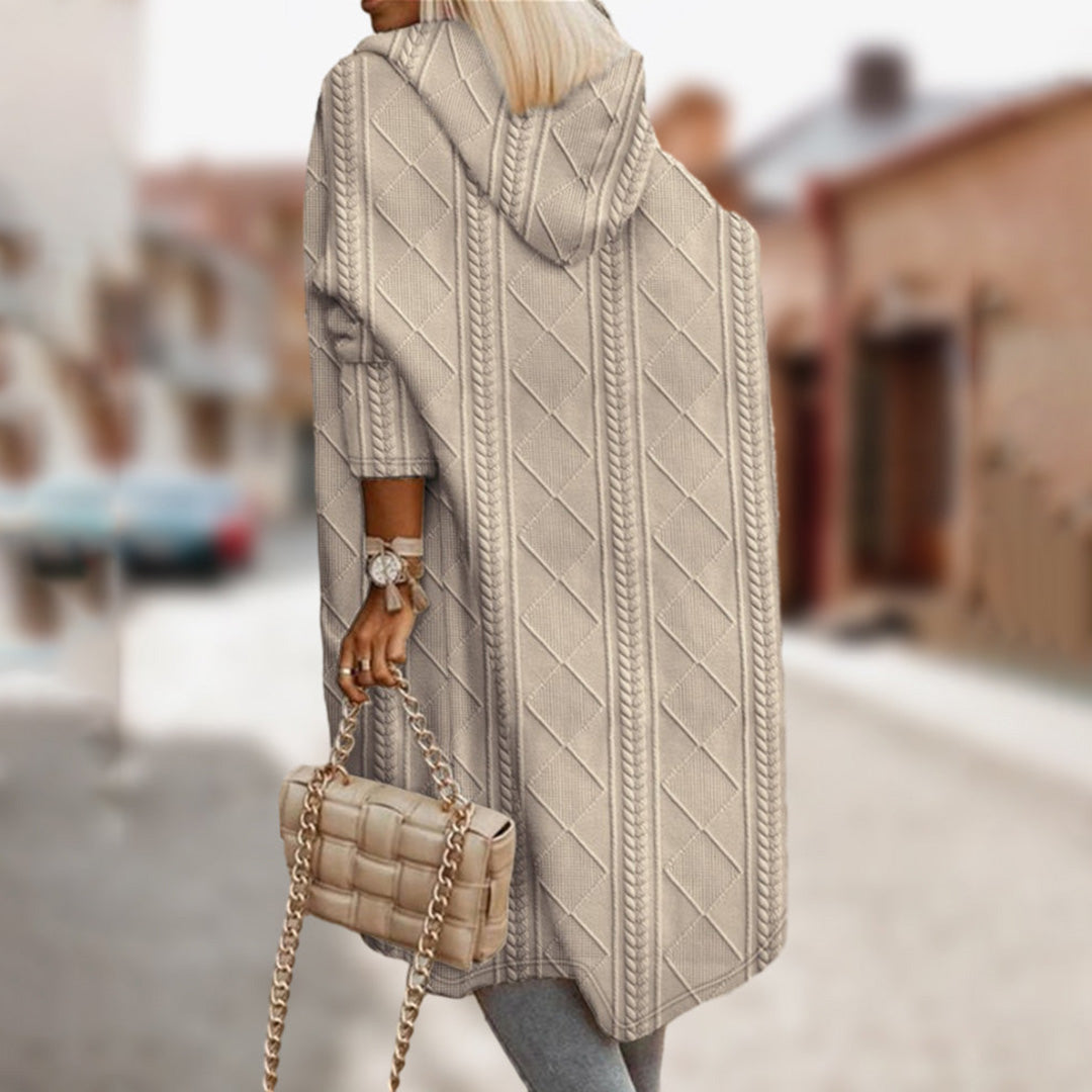 Damen-Mantel, figurbetont, elegant, hochwertiges Material-3