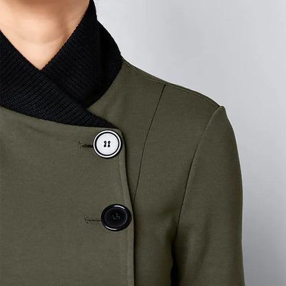 Damen-Lange Winterjacke, Schützender Baumwoll-Polyester-3