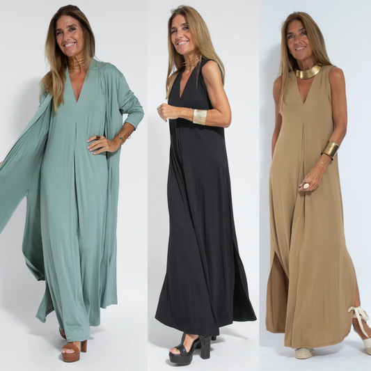 Damen-langes Kleid, und, Weste, modern, hochwertiger Stoff-1