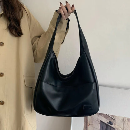 Damen-Hobo-Tasche Synthetisches Leder mit geräumigem Fach 4