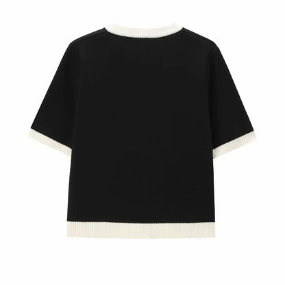 Damen-Cardigan, kurze Ärmel, leichtes Material-2