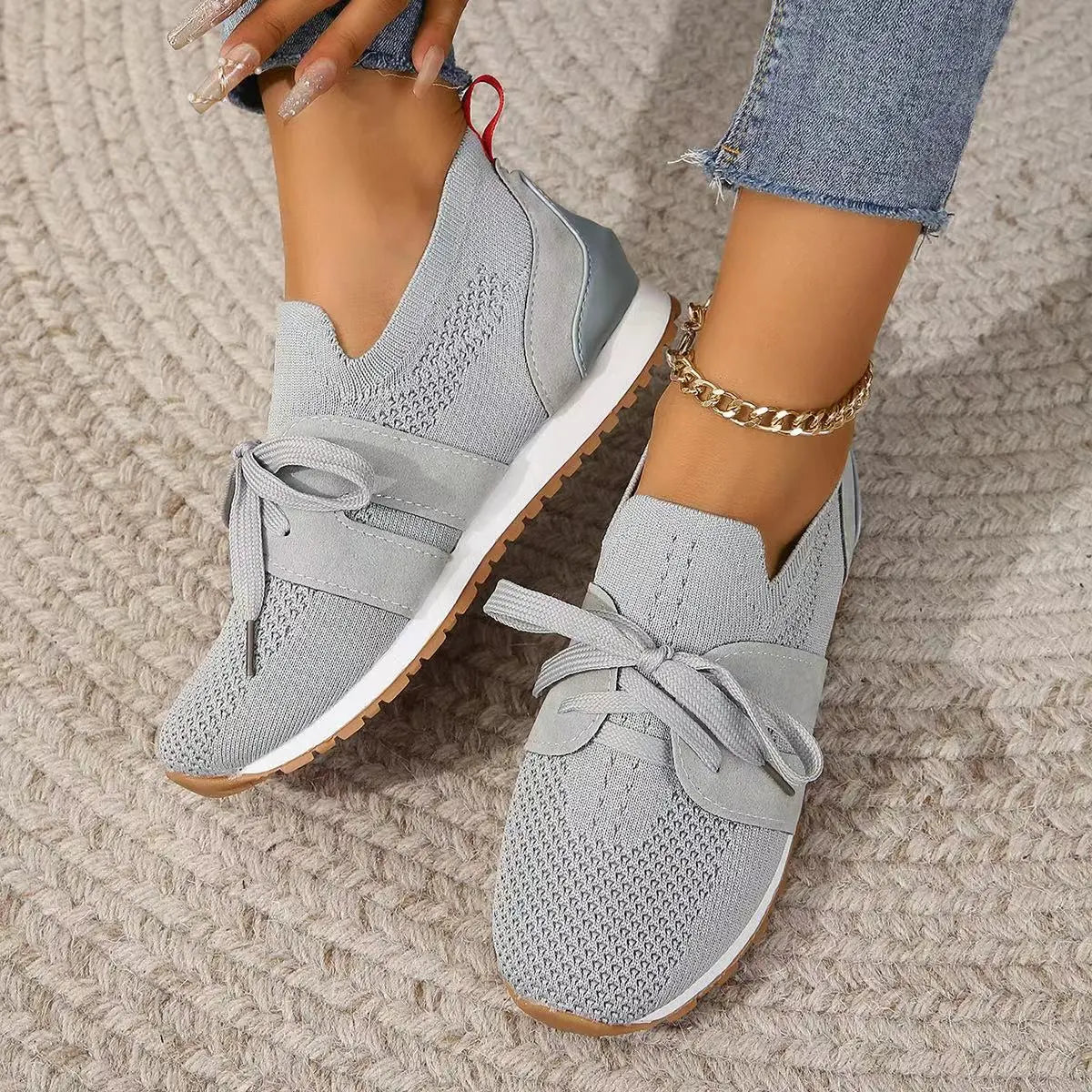 Variant image for Damen-Sneaker, Schnürung, Mesh-Design-17