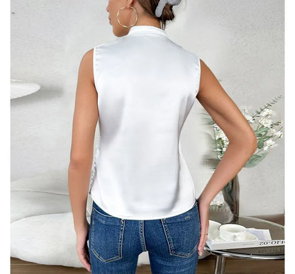 Damen-Party-Tops, Polyester, elegant, lässig-4