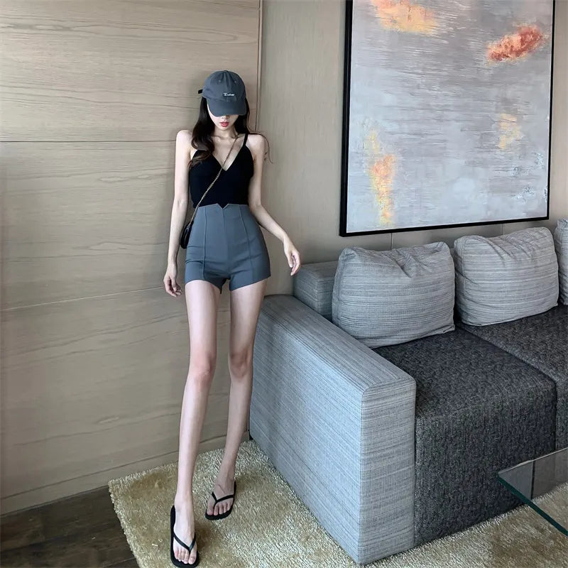 Variant image for Damen-Stretch-Shorts, elegante Passform, elastischer Stoff-1