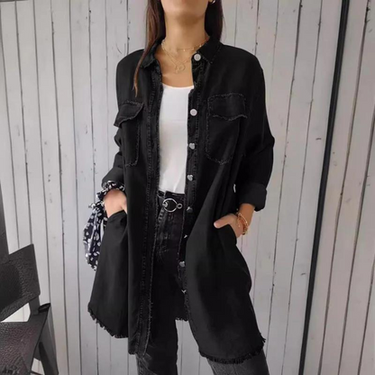 Damen-Denimmantel – lässige Passform, nachhaltiges Material, modernes Design, perfekt für Alltag und Fest 9