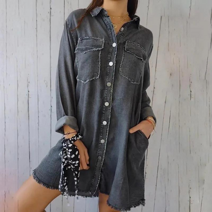 Damen-Denimmantel – lässige Passform, nachhaltiges Material, modernes Design, perfekt für Alltag und Fest 2