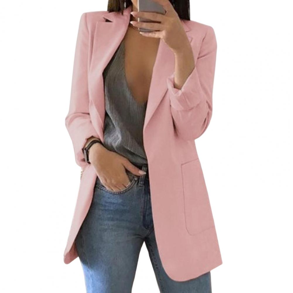 Damen-Blazer, lang, maßgeschneidert, luxuriöse Wolle-4