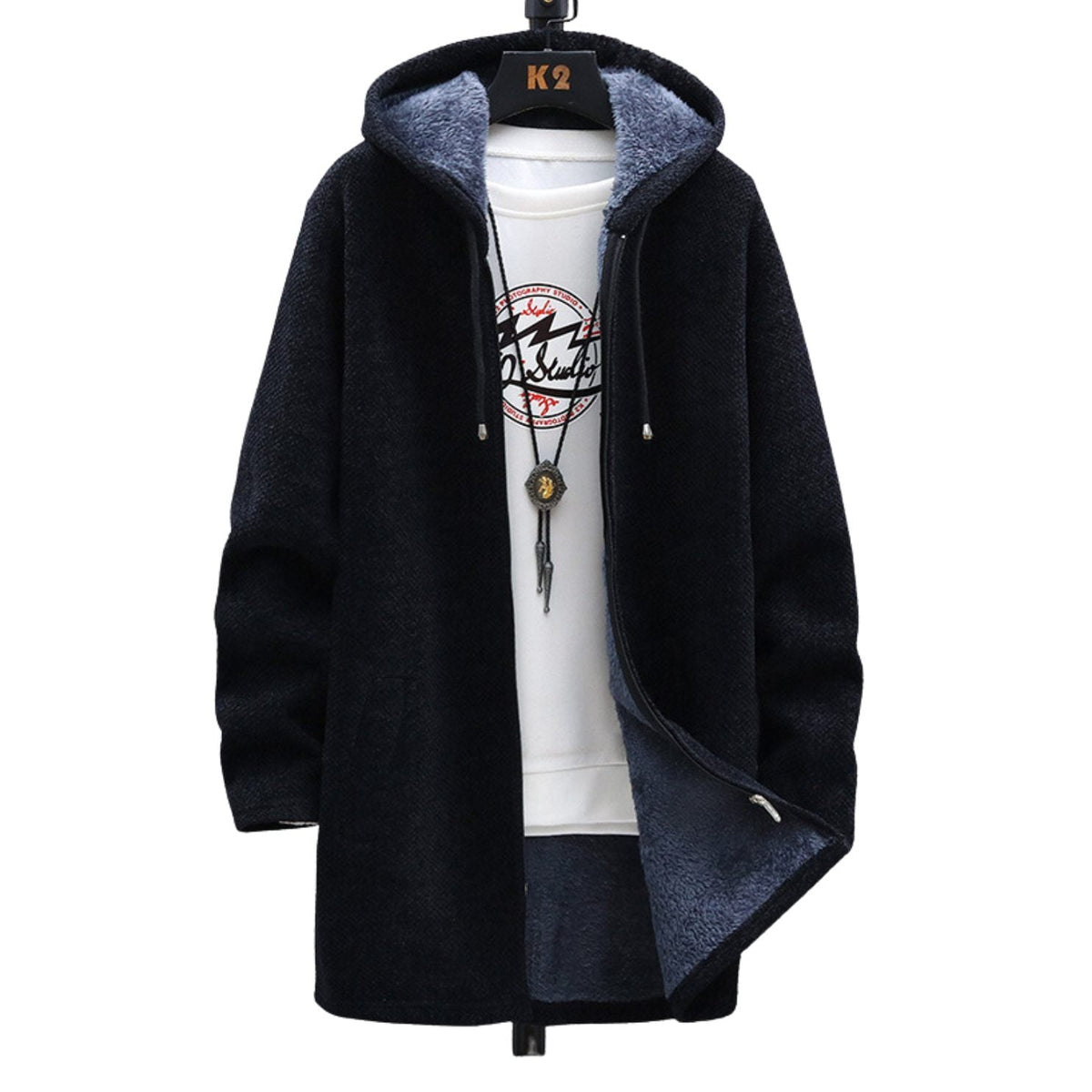 Damenjacke mit Kapuze Modernes Design Nachhaltiger Stoff-4