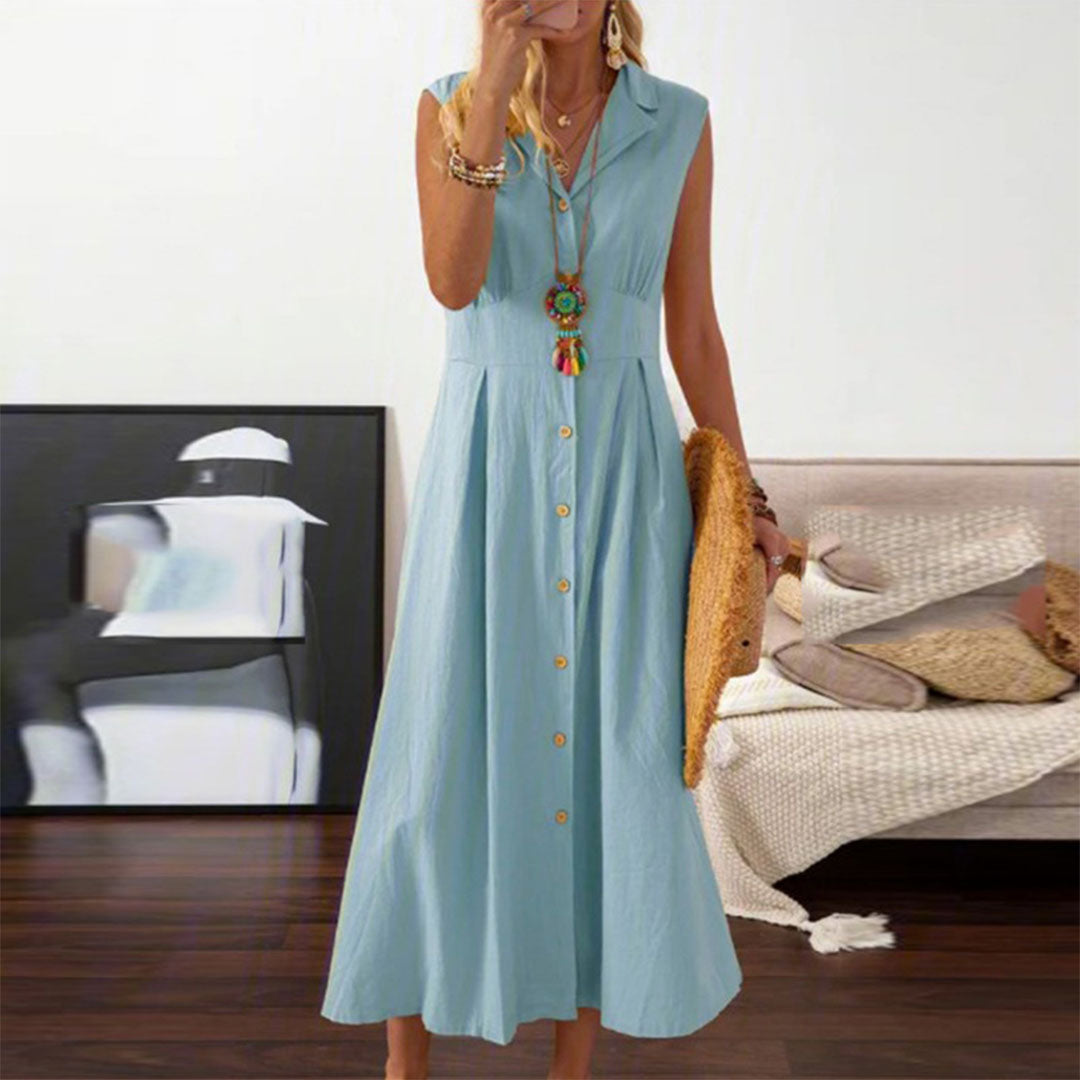 Damen-Sommerkleid, leicht und luftige Silhouette, atmungsaktives Material-3