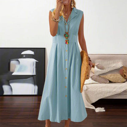Damen-Sommerkleid, leicht und luftige Silhouette, atmungsaktives Material-3