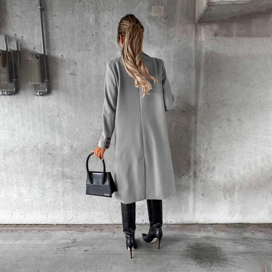 Damenjacke aus Polyester – Moderne Elegante Winterjacke in Schwarz, Blau und Grau, Warm und Bequem, Ideal für Alltag und Festlichkeiten 6