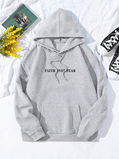 Langer Hoodie Damen Lässige Polyester mit Verstellbarer Kapuze-4