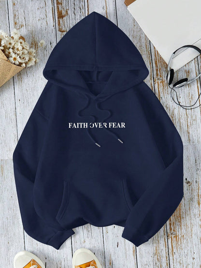 Langer Hoodie Damen Lässige Polyester mit Verstellbarer Kapuze-2
