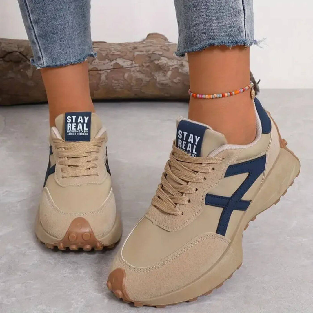 Damen-Retro-Sneaker, Wildleder-Details, gepolsterte Sohle-3