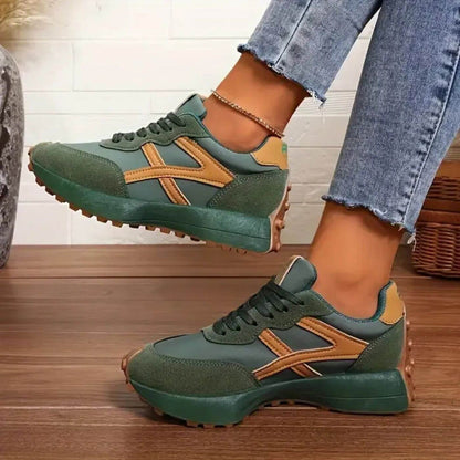 Damen-Retro-Sneaker, Wildleder-Details, gepolsterte Sohle-6