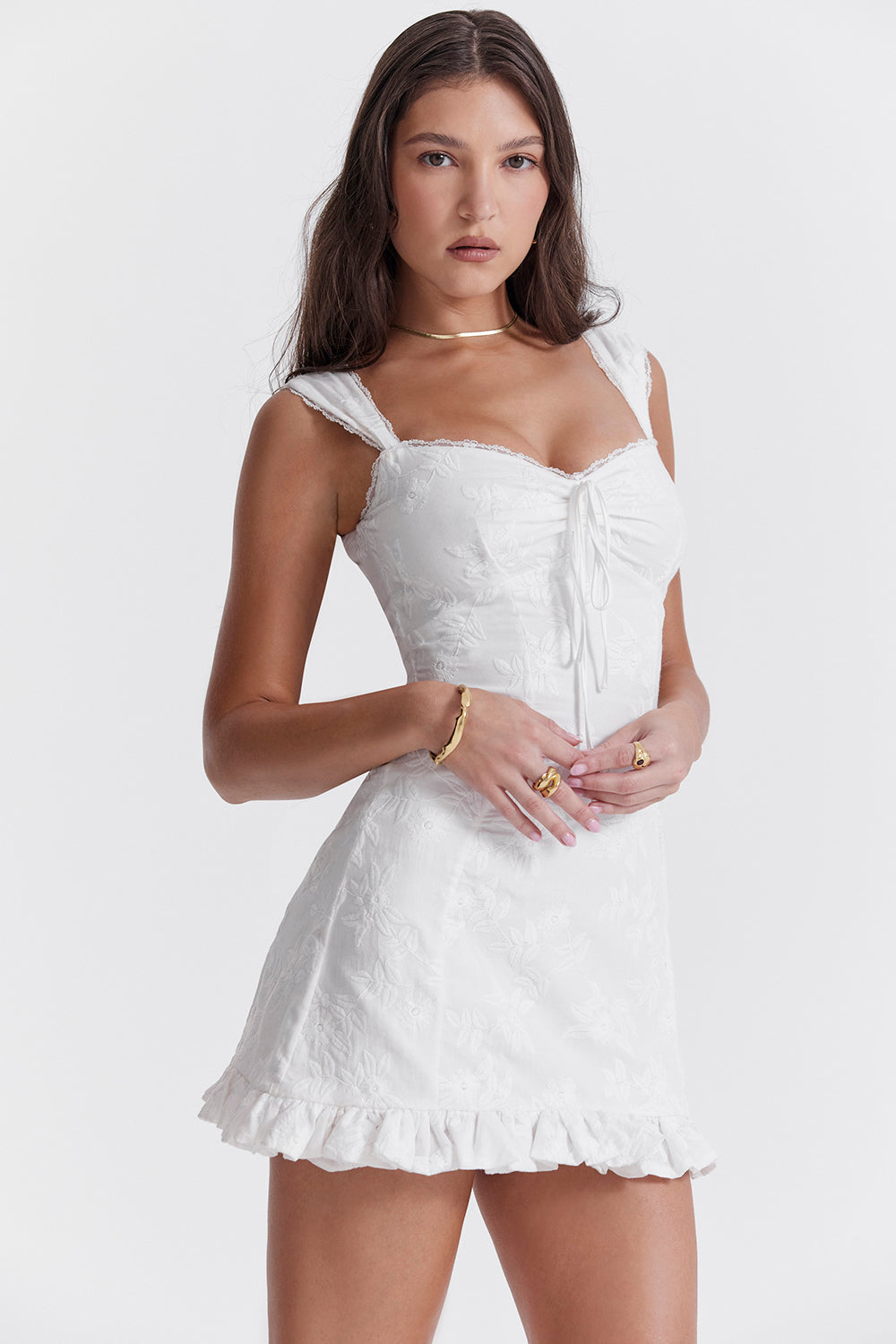 Damen-Minikleid, glitzernd, elegantes Polyester-4