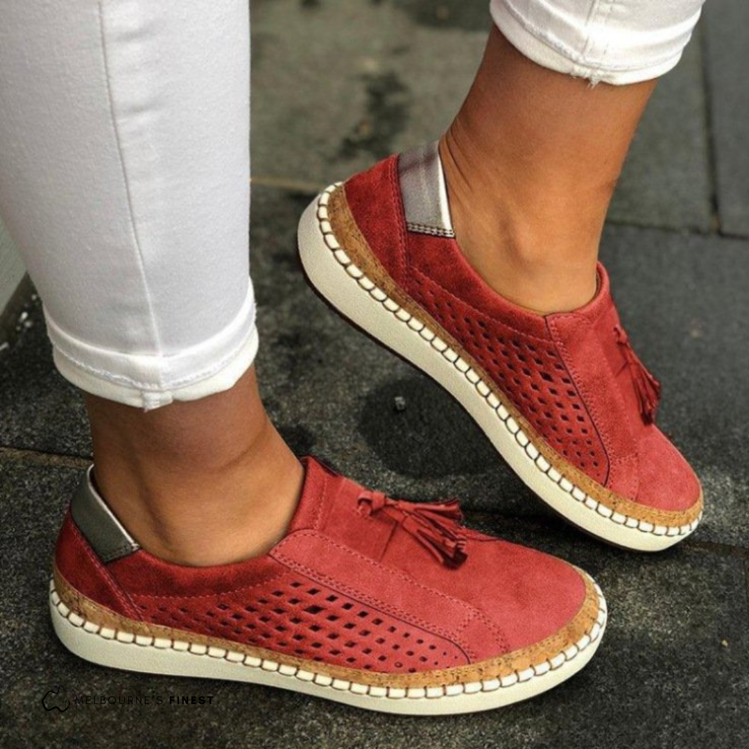 Damen-Sommerschuhe, bequem, leichtes Design, Synthetik und Textil-5