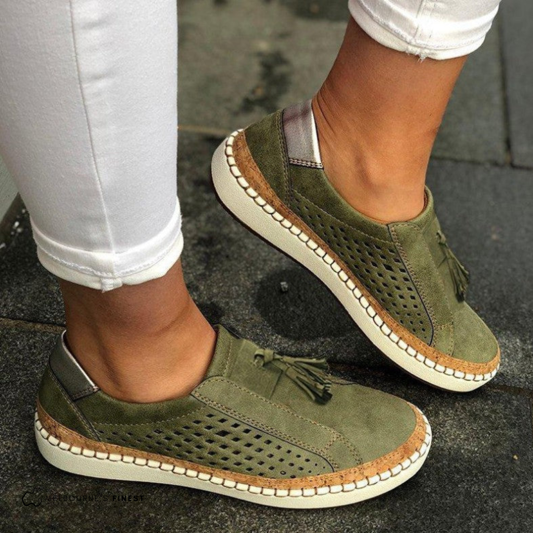 Damen-Sommerschuhe, bequem, leichtes Design, Synthetik und Textil-1