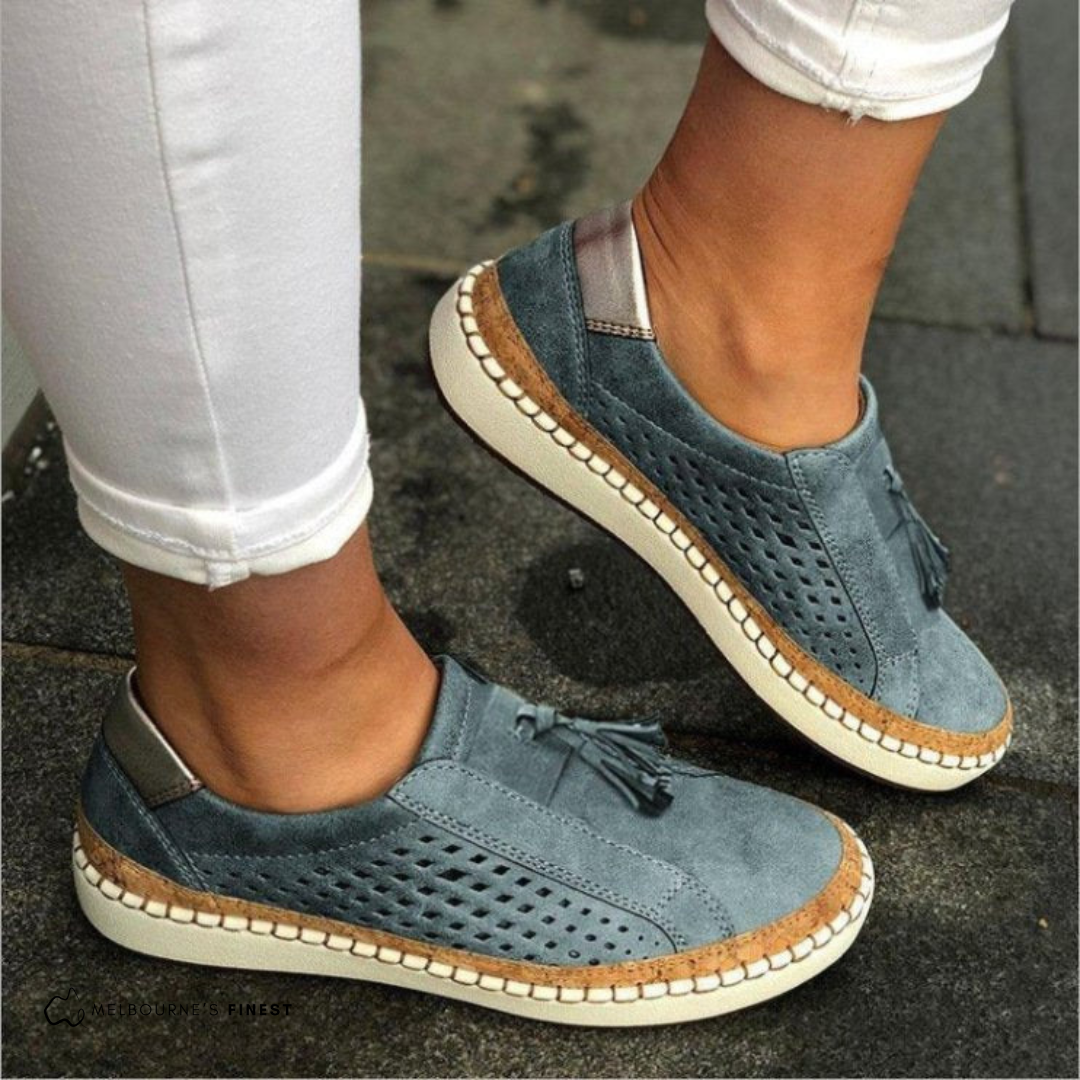 Damen-Sommerschuhe, bequem, leichtes Design, Synthetik und Textil-3