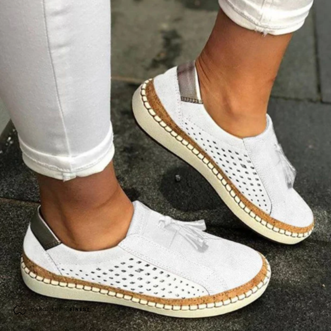 Damen-Sommerschuhe, bequem, leichtes Design, Synthetik und Textil-4