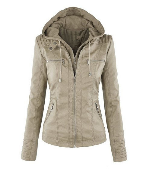 Damen-gothice-Jacke, langarm, PU, Material-4