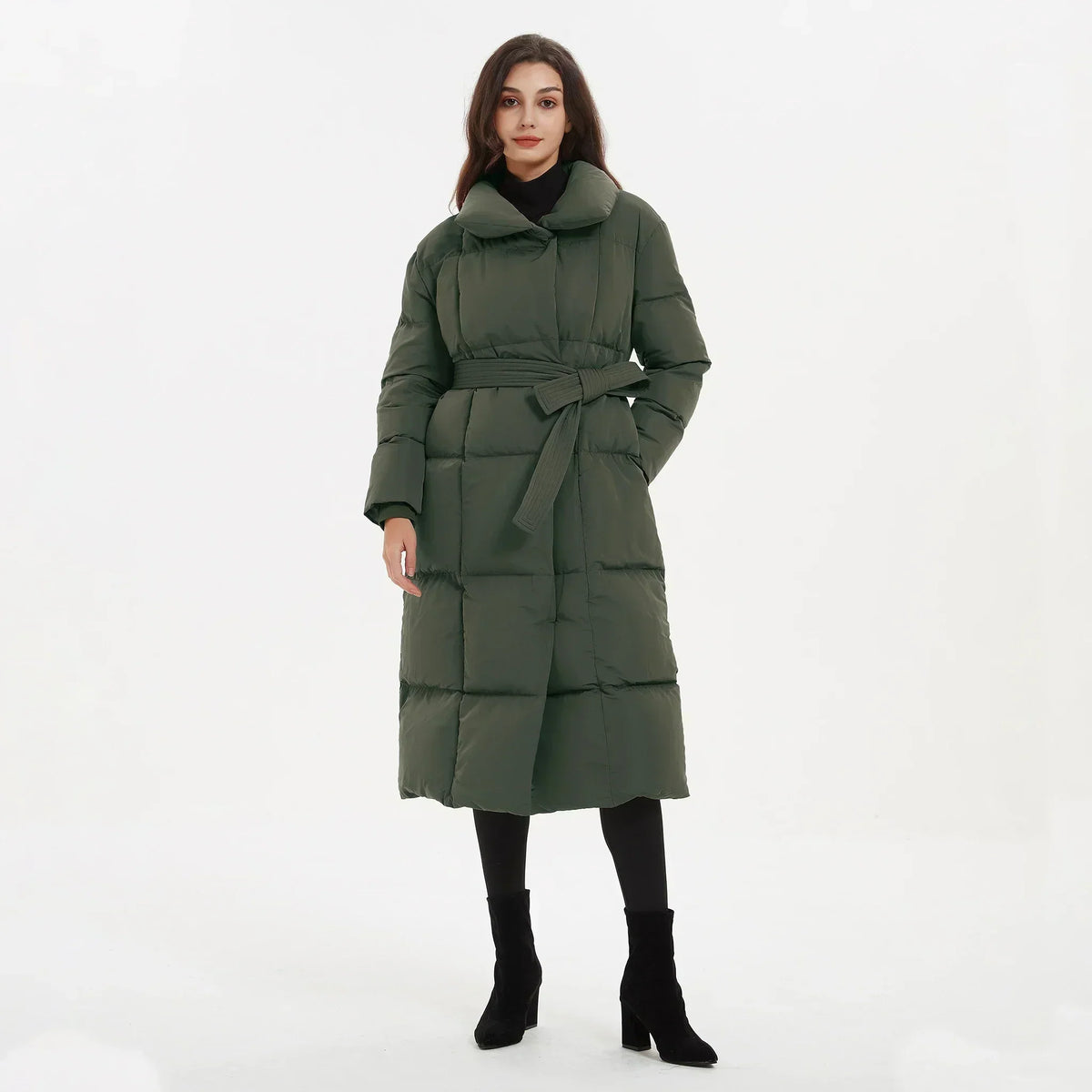 Variant image for Damen-Winterjacke, lang, elegant, Design, hochwertig, Stoff-13