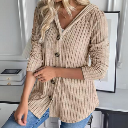 Damen-Strickpullover, mit Knöpfe, aus weicher Wolle-3