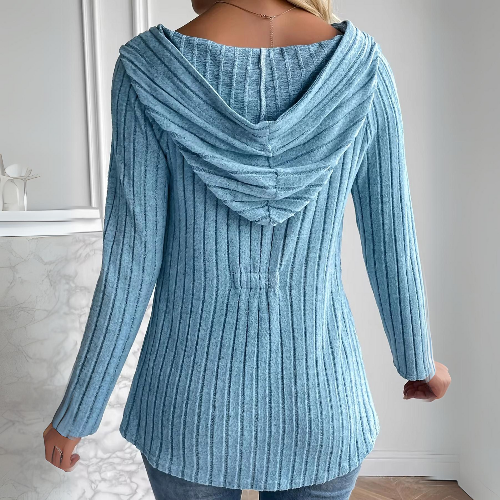 Damen-Strickpullover, mit Knöpfe, aus weicher Wolle-2