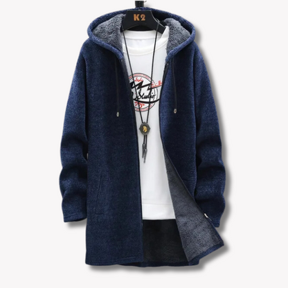 Herren-Hoodie, mit Reißverschluss, wärmend, Polyester-Baumwoll-Mix-1