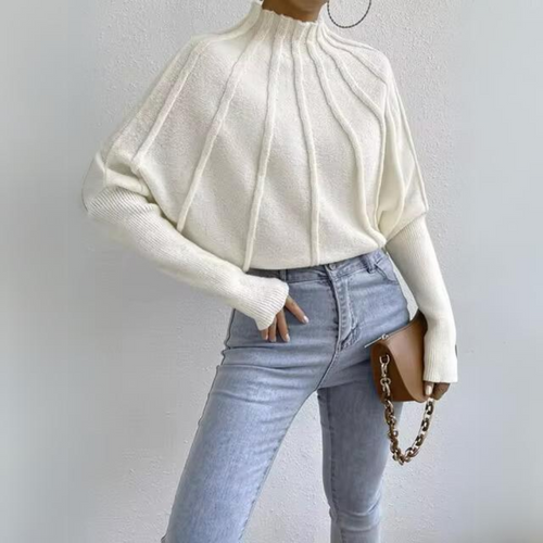Damen-Strickpullover mit eleganten Ärmeln aus weichem Material – perfekt für alle Anlässe 1