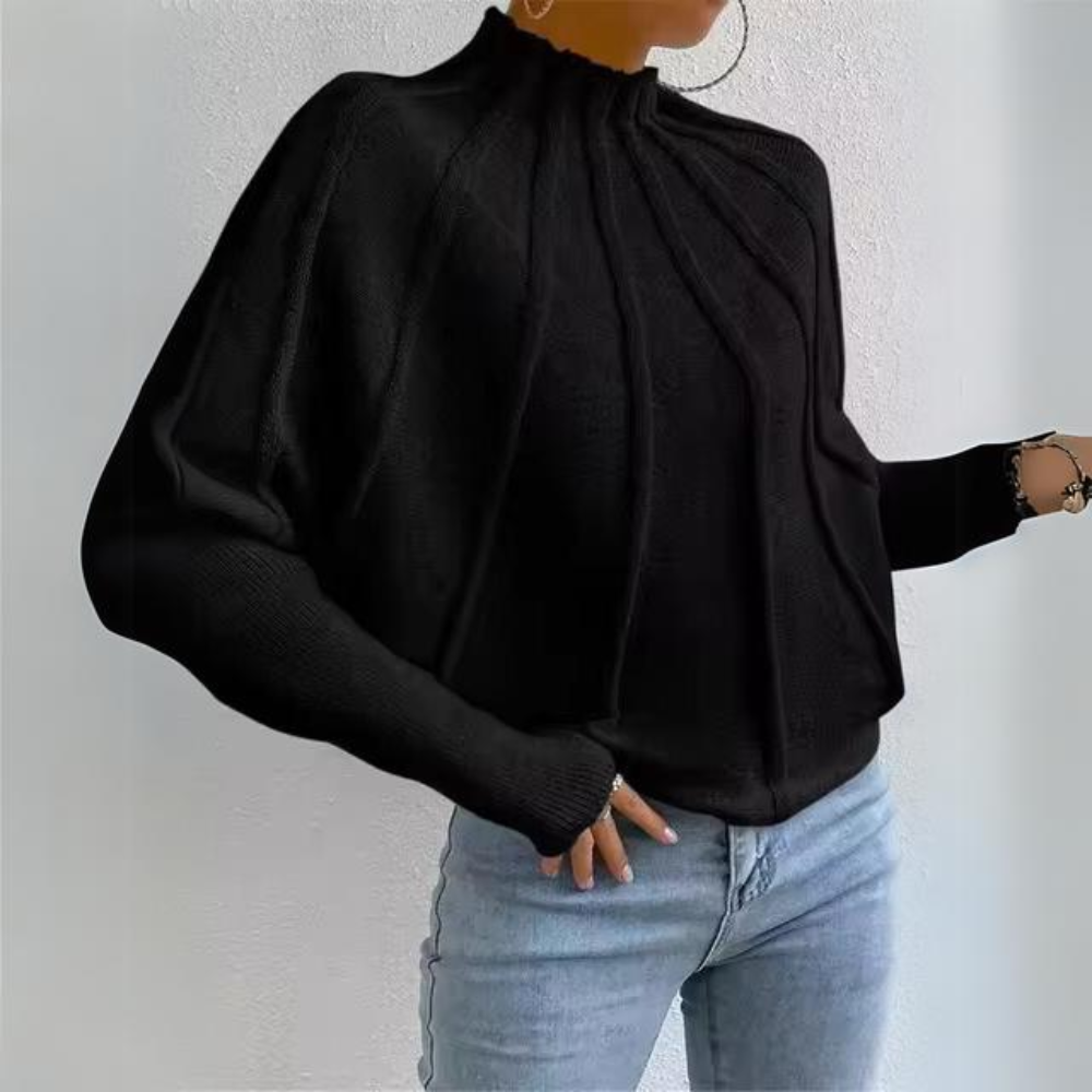 Damen-Strickpullover mit eleganten Ärmeln aus weichem Material – perfekt für alle Anlässe 3