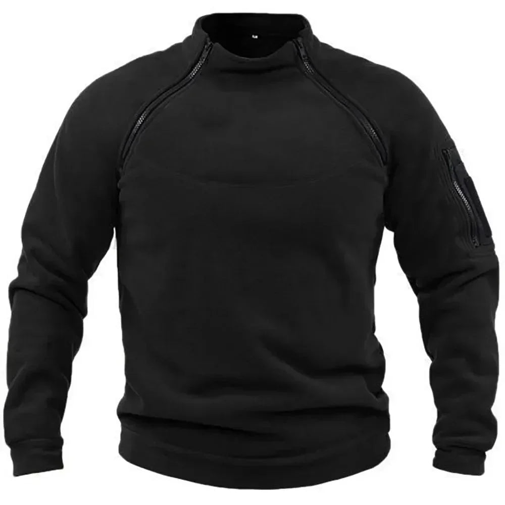 Langärmeliger Herren-Pullover, winddicht, bequem, atmungsaktiv, strapazierfähig-2