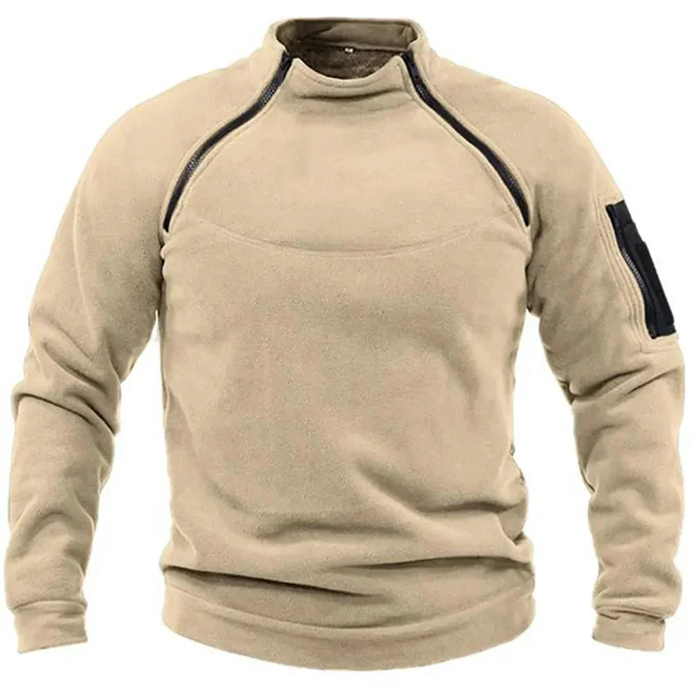 Langärmeliger Herren-Pullover, winddicht, bequem, atmungsaktiv, strapazierfähig-3