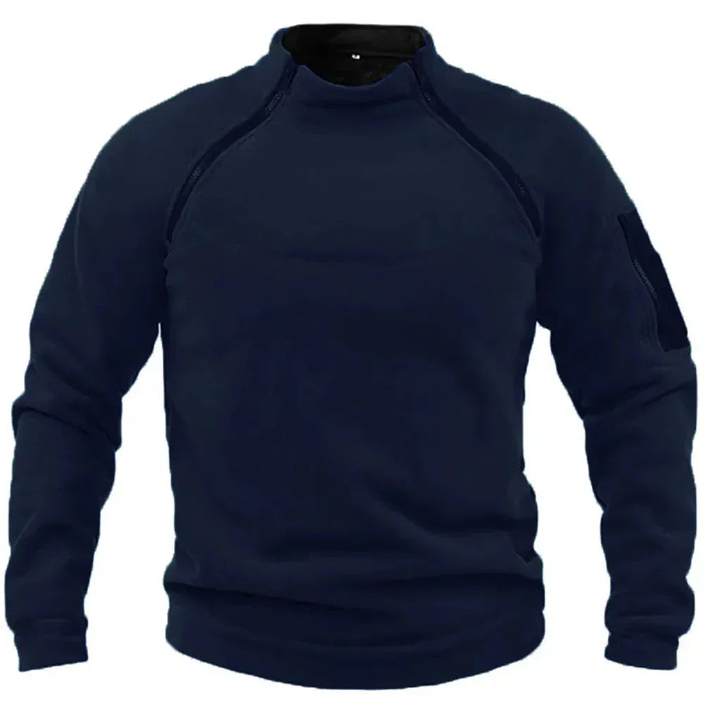 Langärmeliger Herren-Pullover, winddicht, bequem, atmungsaktiv, strapazierfähig-4