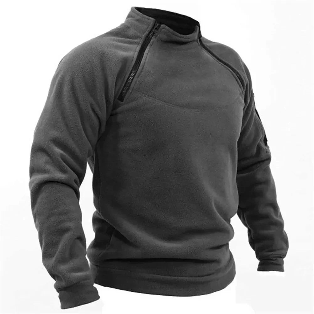 Langärmeliger Herren-Pullover, winddicht, bequem, atmungsaktiv, strapazierfähig-5
