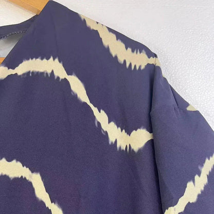 Langärmeliges Kleid Boho Locker Passform Polyester für Frauen-4