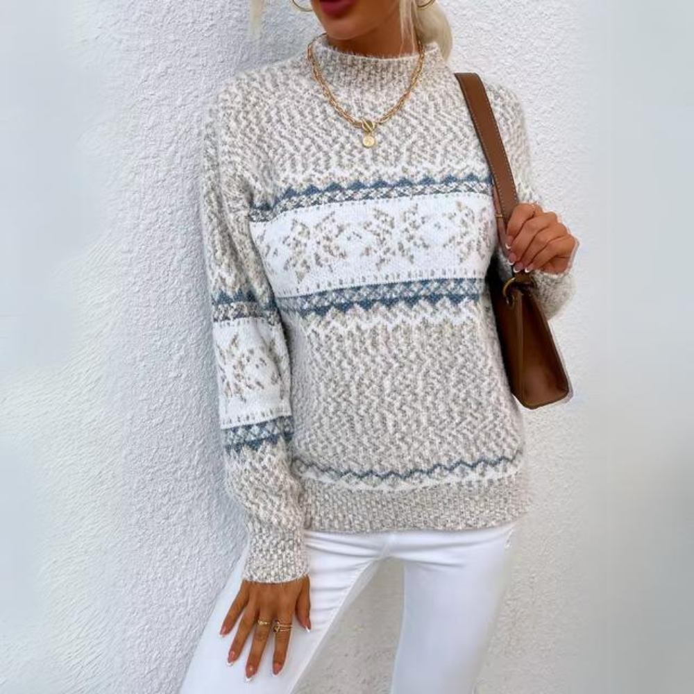 Damenpullover modernes Design weicher Stoff-4