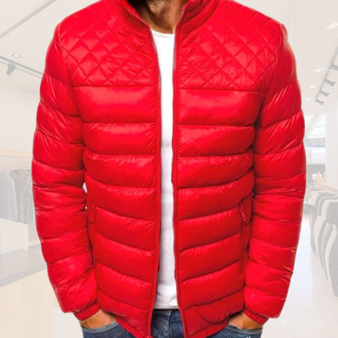 Variant image for Herren-Winterpufferjacke, klassisches Design, Polyester-19