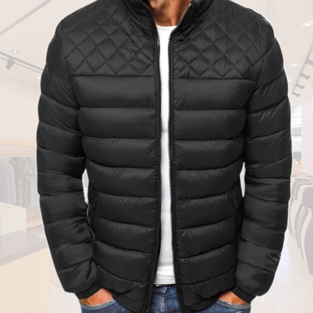Variant image for Herren-Winterpufferjacke, klassisches Design, Polyester-7