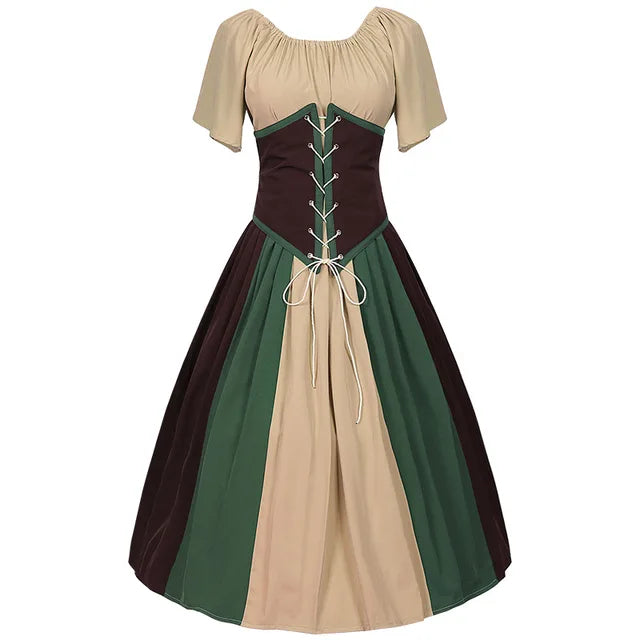 Damenkleid Gotisch Lang Maxi Polyester-1