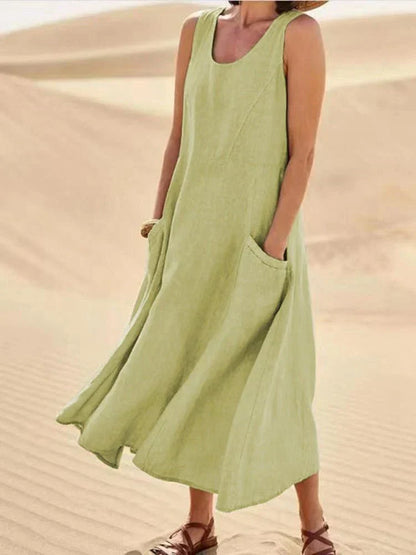 Schöne Damenkleider aus leichter Baumwolle und Leinen – Lässiges und elegantes Design für den Sommer 14