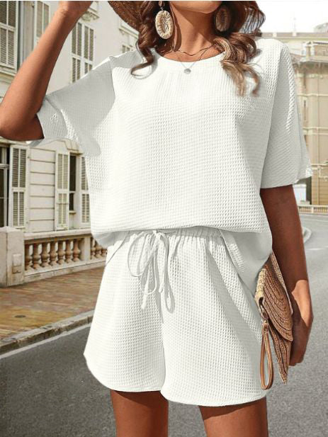 Damen-zweiteiliges Sommer-Set, leichtes atmungsaktives Material-1