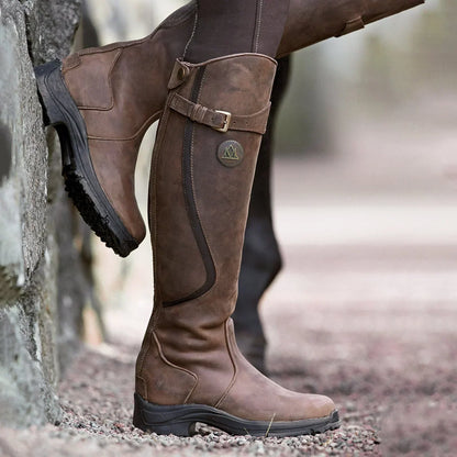 Damen Winterreitstiefel Wasserfeste PU-Materialien Elegantes Design-1