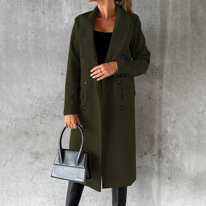 Damen Winterjacke Lang Modernes Design Hochwertige Synthetikfasern 11